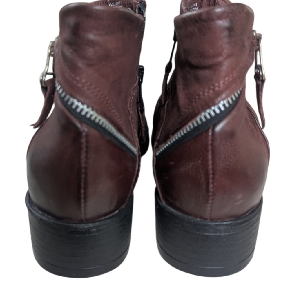 Miz Mooz Rich Brown Combat Boots - Picture 4 of 7